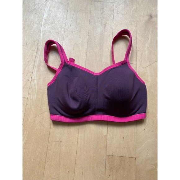 Natori "Yogi Convertible" sports bra BNWOT sumac/electric pink - Picture 2 of 7